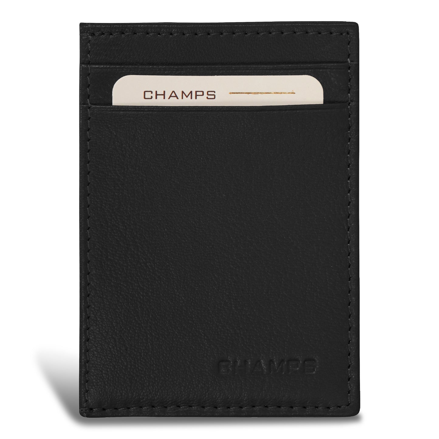 Champs Onyx - Leather Mag Hybrid Card Holder