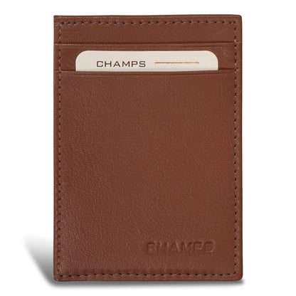 Champs Onyx - Leather Mag Hybrid Card Holder
