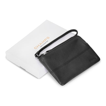Champs Onyx - Leather Wristlet