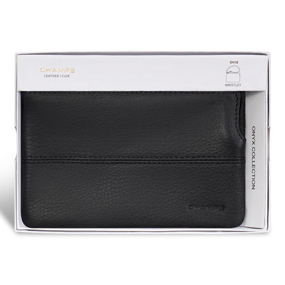 Champs Onyx - Leather Wristlet
