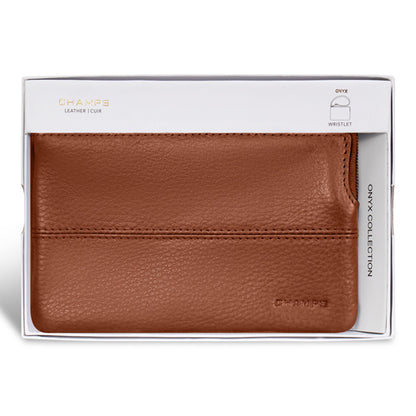 Champs Onyx - Leather Wristlet