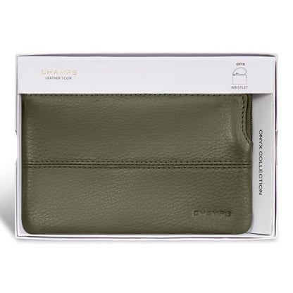 Champs Onyx - Leather Wristlet