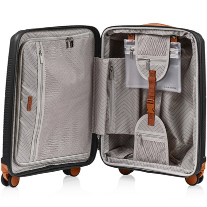 Champs Vintage Aura - 3-Piece Luggage Set
