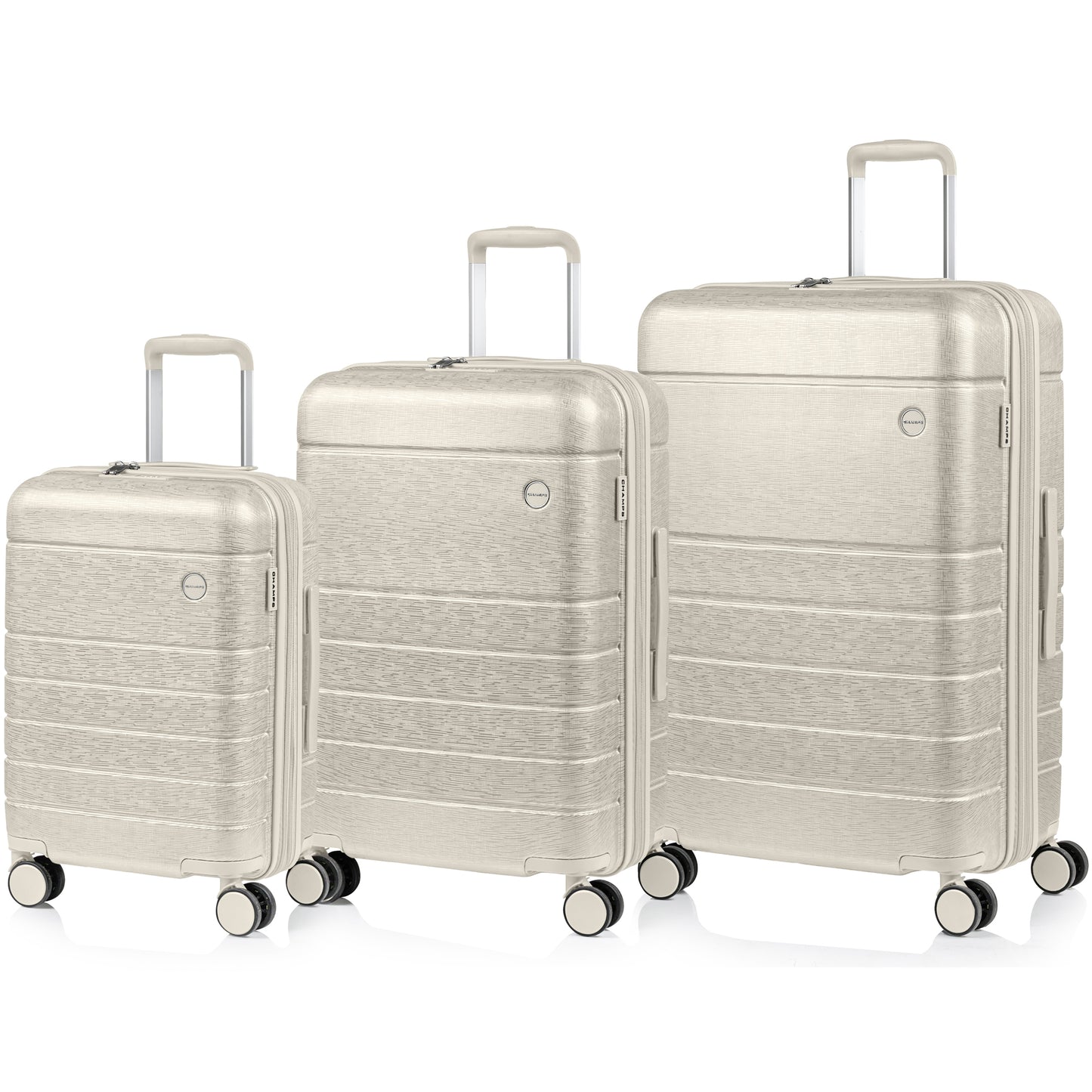 Champs Linen II - 3-Piece Luggage Set