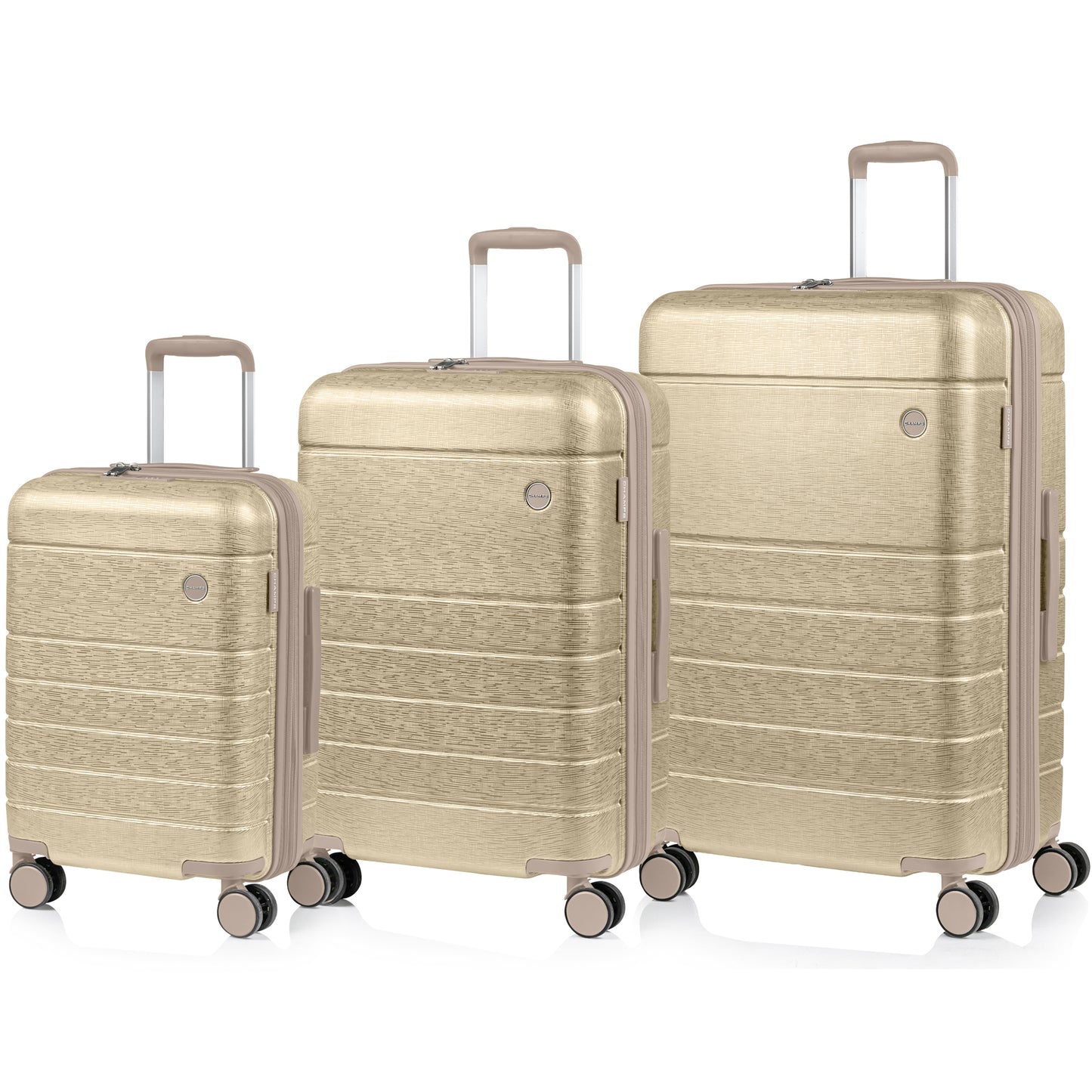 Champs Linen II - 3-Piece Luggage Set