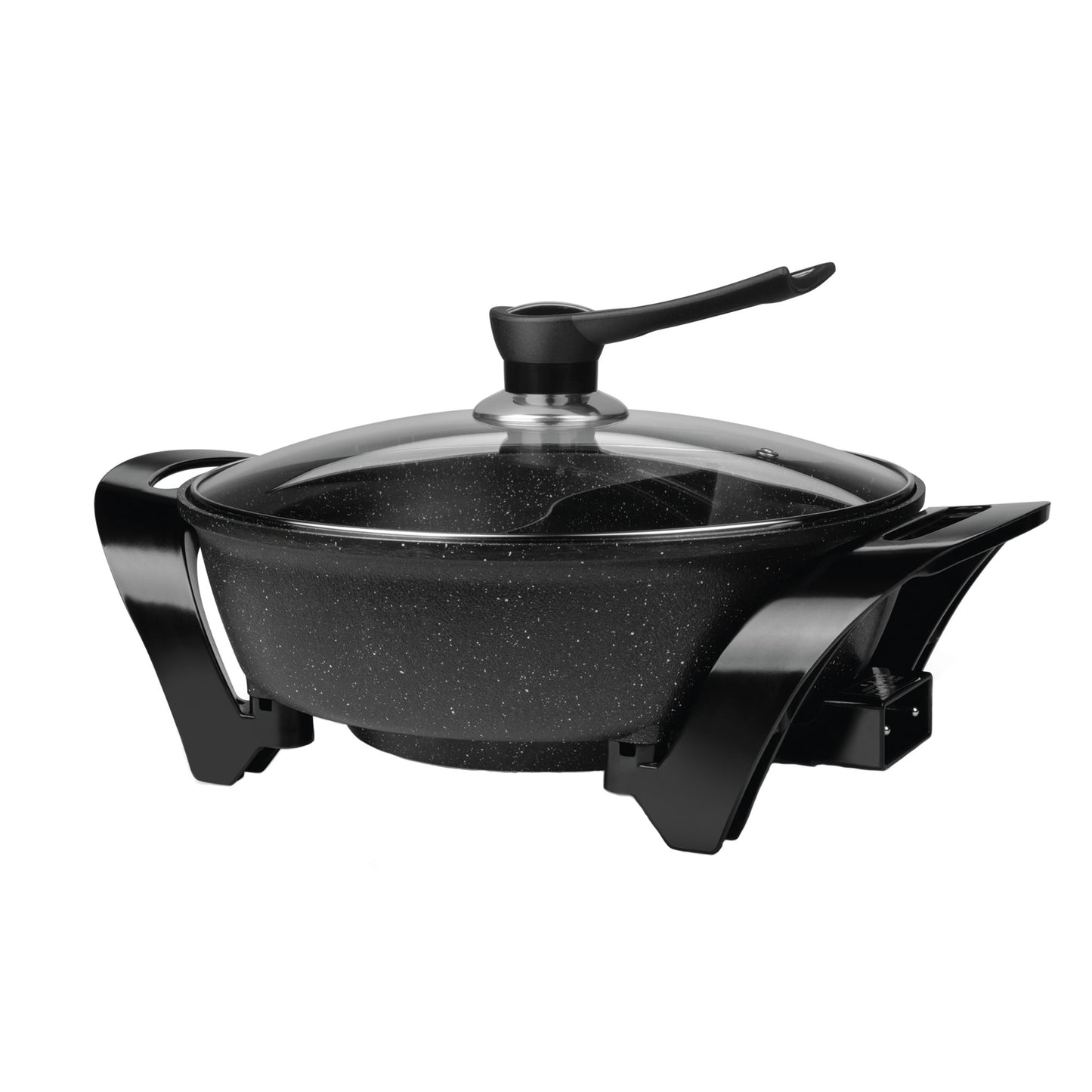 Brentwood Electric Non-Stick 6-Quart Shabu Shabu Pot with Divider