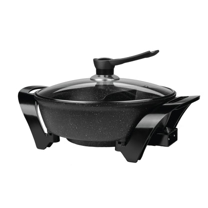 Brentwood Electric Non-Stick 6-Quart Shabu Shabu Pot with Divider