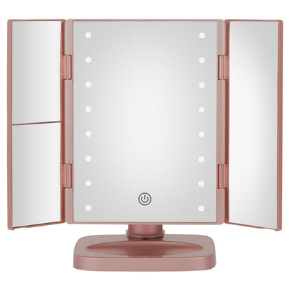 Conair 1x/2x/3x Trifold LED Makeup Mirror