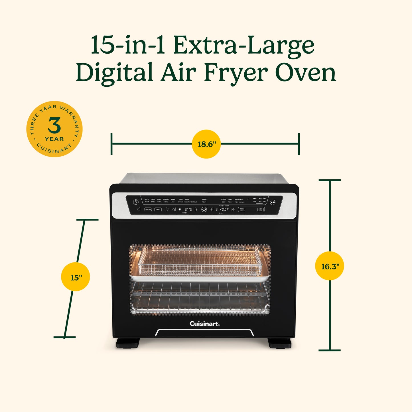 Cuisinart Cuisinart® 15-in-1 Extra-Large Digital Air Fryer Oven