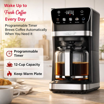Brentwood 12-Cup Digital Drip Coffee Maker