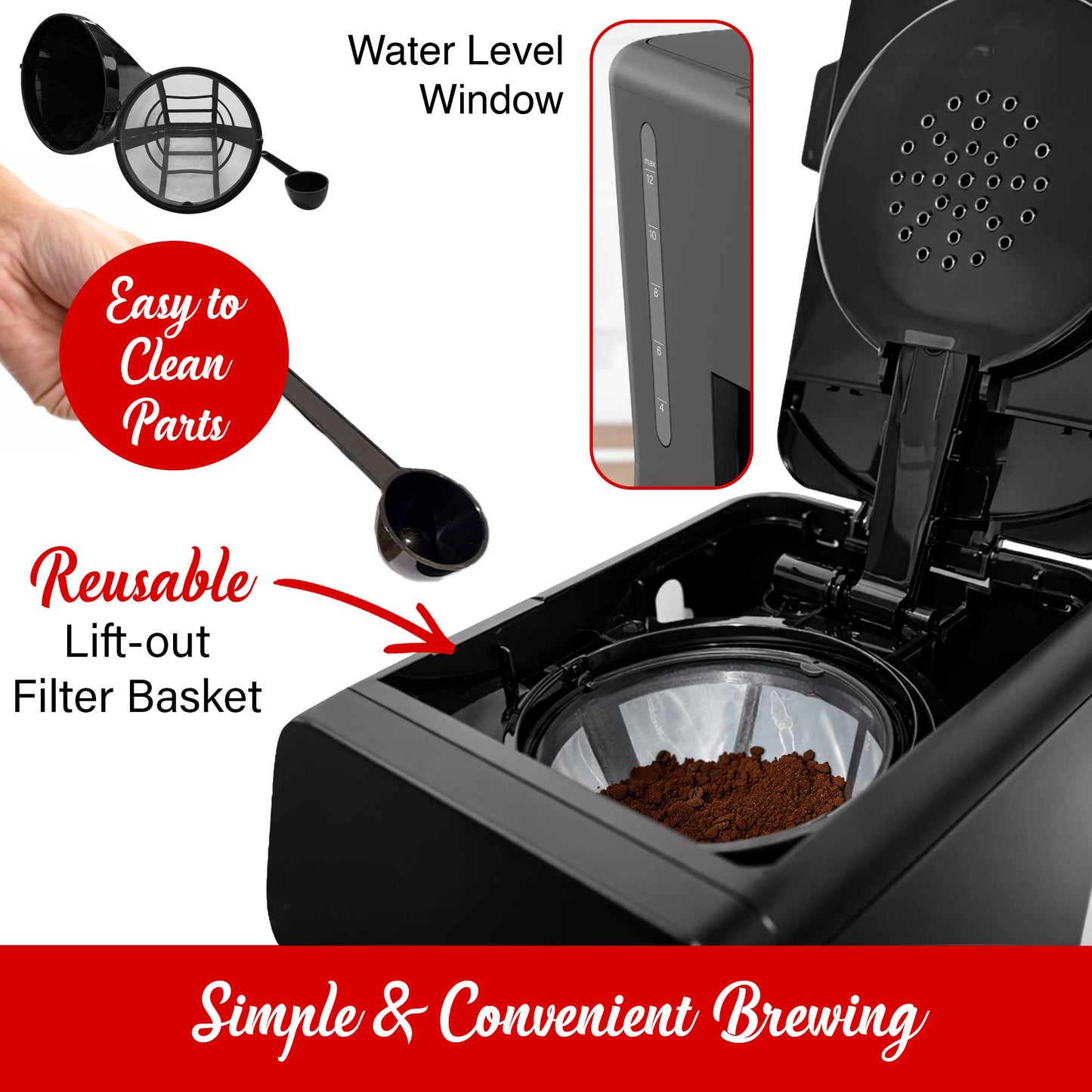 Brentwood 12-Cup Digital Drip Coffee Maker