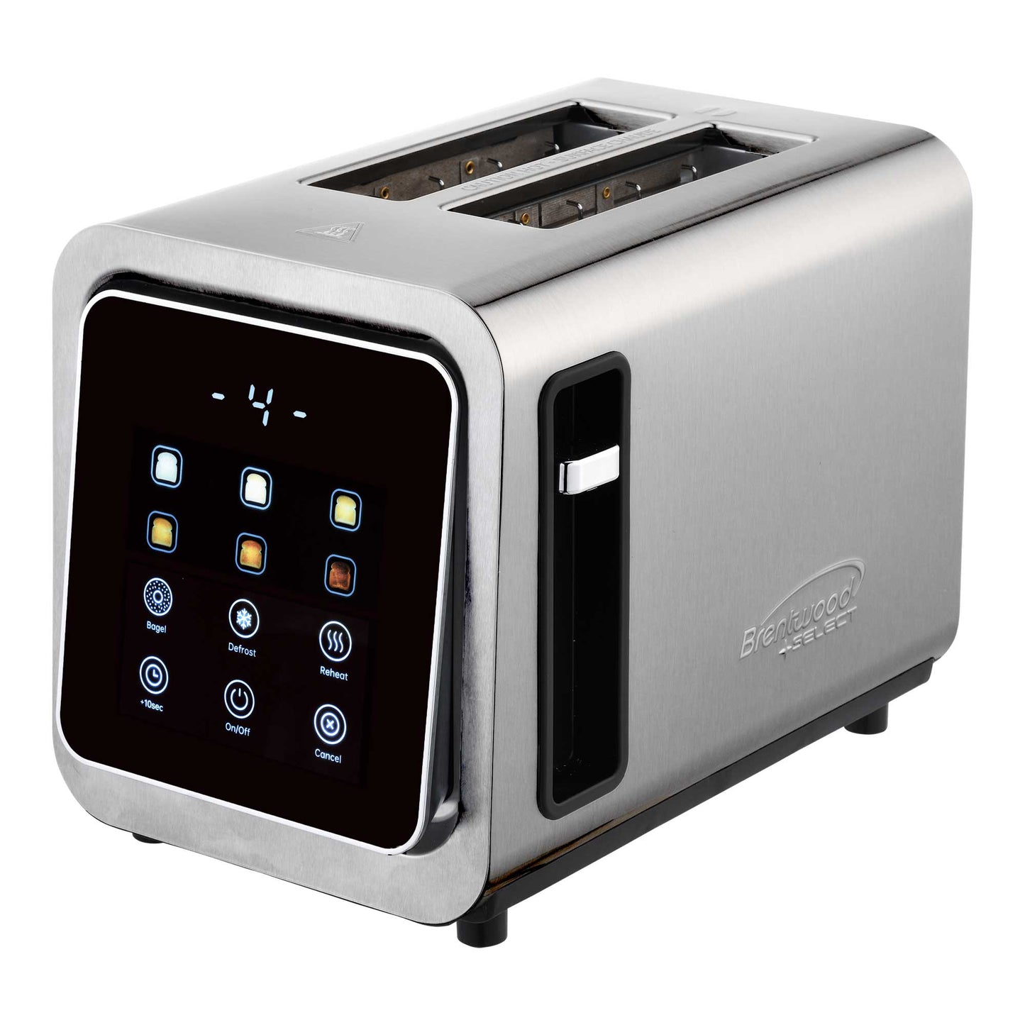Brentwood Touch Screen 2-Slice Digital Toaster with Extra Wide Slots