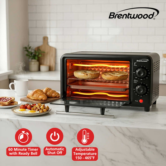 Brentwood 2 Slice Countertop Toaster Oven