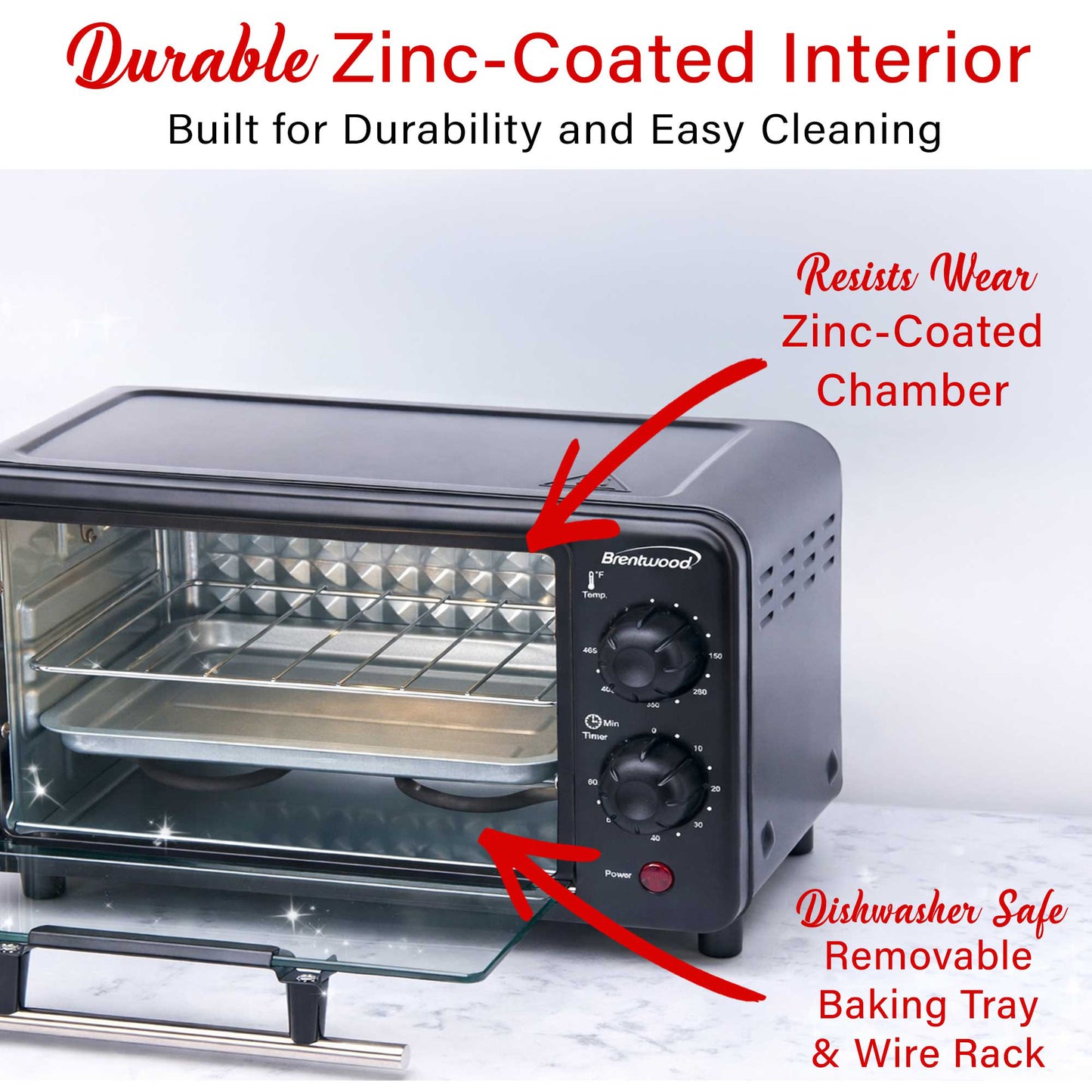 Brentwood 2 Slice Countertop Toaster Oven