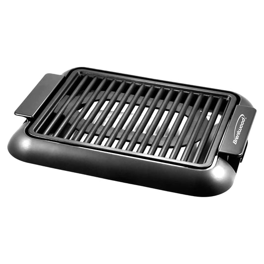 Brentwood 1200W Electric Smokeless Indoor Grill with Ceramic Non-Stick Surface