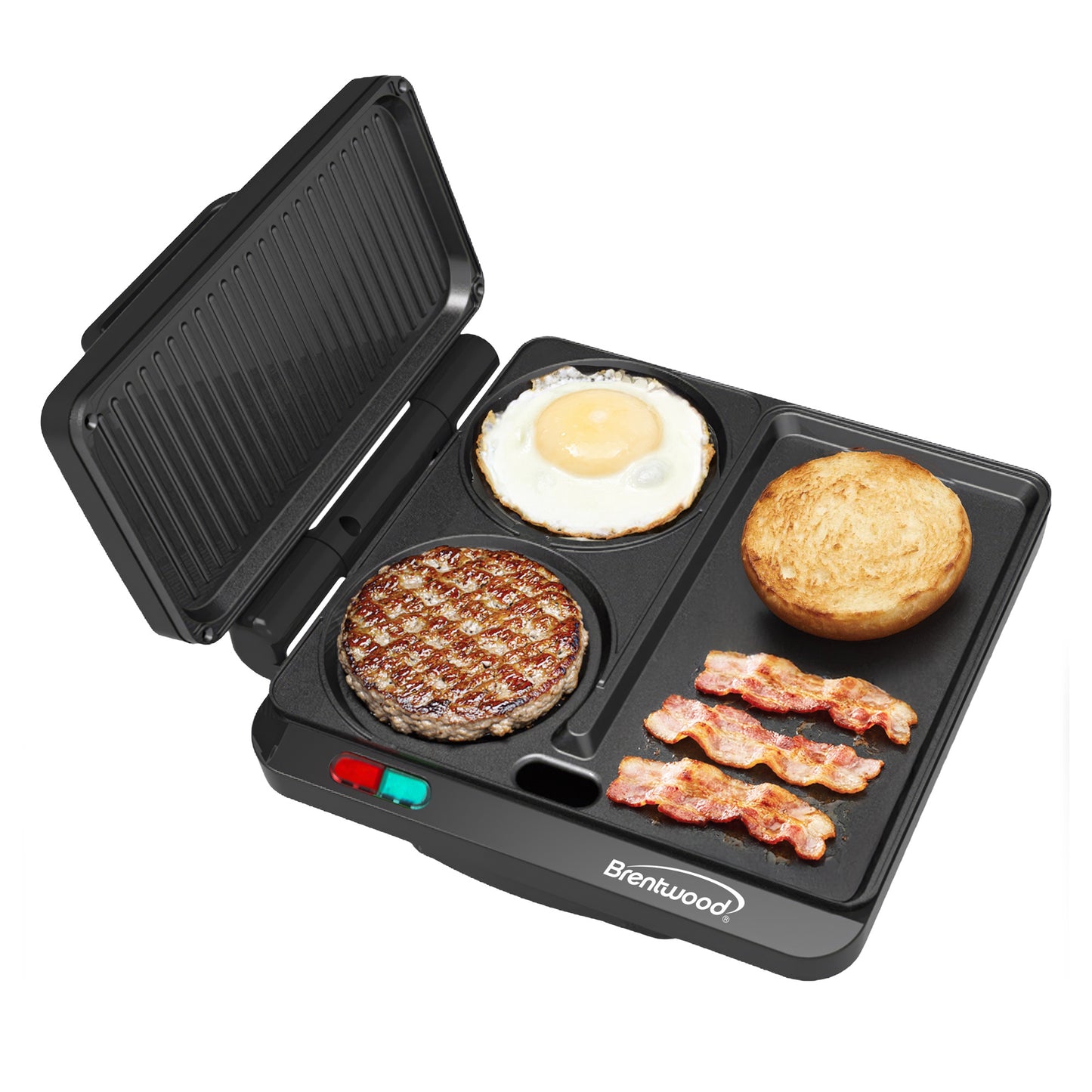 Brentwood 1000w Multipurpose Sandwich Maker and Hamburger Grill with Burger Press