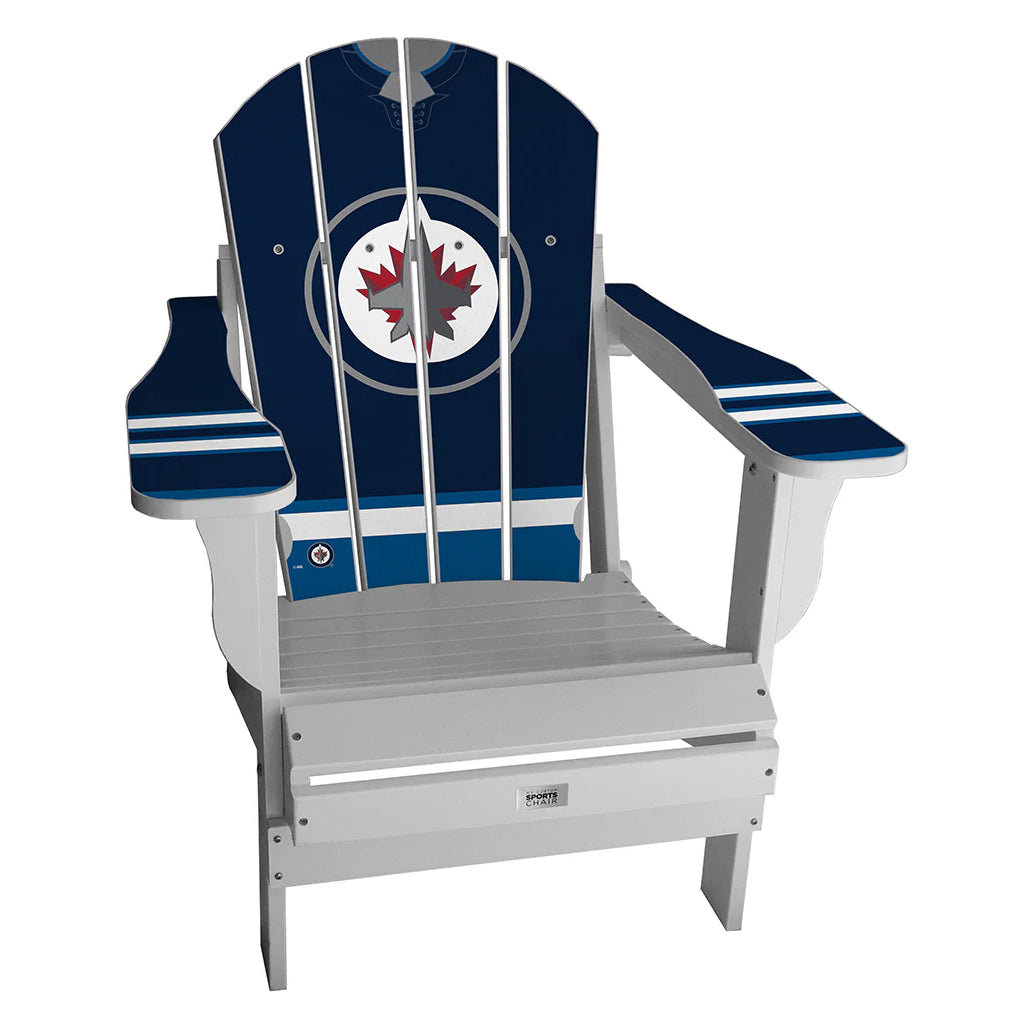 Ma chaise de sport personnalisée en résine Adirondack Jersey pliable de la LNH
