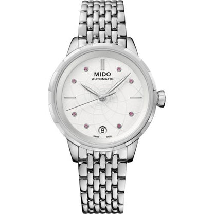 White/Stainless Steel/Ladies Automatic Watch
